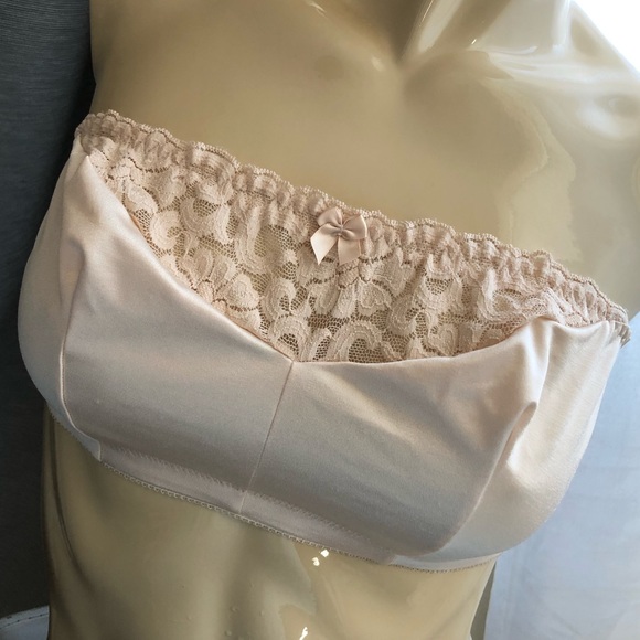 42 B/C/D Glamorise wireless bandeau style 1800 bra - Picture 4 of 16